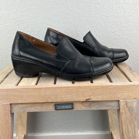 Croft & Barrow Leather Slip On Loafers Black Size 9 - Picture 4 of 9